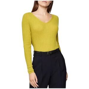 Reiss Womens Coastal Knit Wool Alpaca Ribbed Elouise Stretchy Sweater Size XS